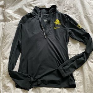 UOFO Oregon Ducks Nike half zip dri fit sz small